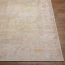 Ava Grass Green Traditional Washable Area Rug - BlueJay Avenue