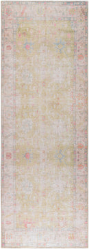 Ava Grass Green Traditional Washable Area Rug - BlueJay Avenue