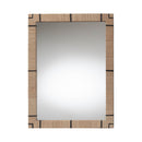 bali & pari Mirai Bohemian Woven Grasscloth Rectangle Accent Mirror - BlueJay Avenue