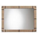 bali & pari Mirai Bohemian Woven Grasscloth Rectangle Accent Mirror - BlueJay Avenue