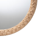 bali & pari Shara Coastal Braided Rope Round Mirror - BlueJay Avenue