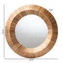 bali & pari Tarun Bohemian Grasscloth Round Wall Mirror - BlueJay Avenue