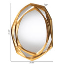 Baxton Studio Halen Antique Goldleaf Wall Mirror - BlueJay Avenue