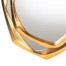 Baxton Studio Halen Antique Goldleaf Wall Mirror - BlueJay Avenue