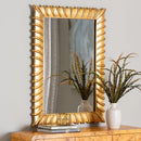 Baxton Studio Ygritte Antique Gold Wall Mirror - BlueJay Avenue