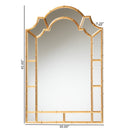 Bedivere Gold Wall Mirror - BlueJay Avenue