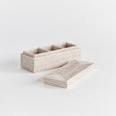 Burma Rattan 3-Compartment Lidded Storage Box - BlueJay Avenue
