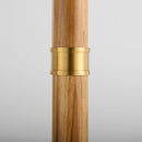 Broadway Teak Wood and Brass Floor Lamp - BlueJay Avenue
