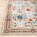 Crafty Beige & White Medium Pile Traditional Area Rug - BlueJay Avenue