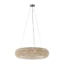 Crystal Ring Dimmable Chrome Modern Chandelier - BlueJay Avenue
