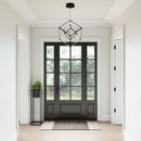 Cube Squared Dimmable Matte Black LED Chandelier - BlueJay Avenue