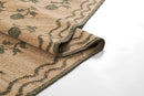 Erin Gates Orchard Leaning Flower Green Jute Rug - BlueJay Avenue