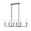 Fitzroy 6 - Light Linear Chandelier Kitchen Island Lighting - BlueJay Avenue