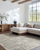 Galey Alix x Livabliss Collins Avenue Sage Traditional Area Rug - BlueJay Avenue