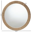 Geralyn Seagrass Round Wall Mirror - BlueJay Avenue