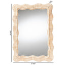 Hickory Scallop Rattan Wall Mirror - BlueJay Avenue
