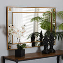 Iara Wood Gold Wall Mirror - BlueJay Avenue