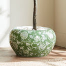 Imperial Lotus Green Ceramic Indoor Planter - BlueJay Avenue