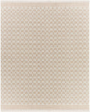 Mardin Checkered Beige Wool Area Rug - BlueJay Avenue