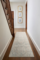 Marlene Cream & Blue Traditional Area Rug - BlueJay Avenue