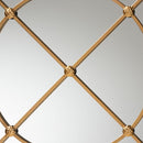 Ohara Modern Gold Round Wall Mirror - BlueJay Avenue