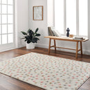 Rodos Pink and Beige Shag Nursery Rug - BlueJay Avenue