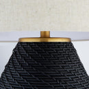 Rotin Black Rattan Table Lamp - BlueJay Avenue