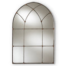 Tova Antique Silver Window Arch Mirror - BlueJay Avenue