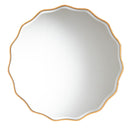 Weston Gold Wood Scallop Mirror - BlueJay Avenue