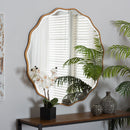 Weston Gold Wood Scallop Mirror - BlueJay Avenue