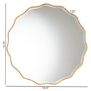 Weston Gold Wood Scallop Mirror - BlueJay Avenue