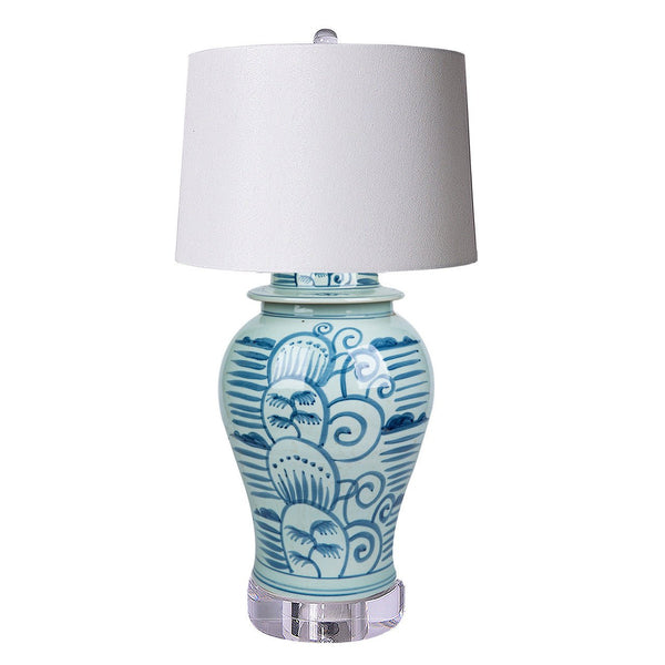 Breeze Temple Jar Lamp, Blue - BlueJay Avenue