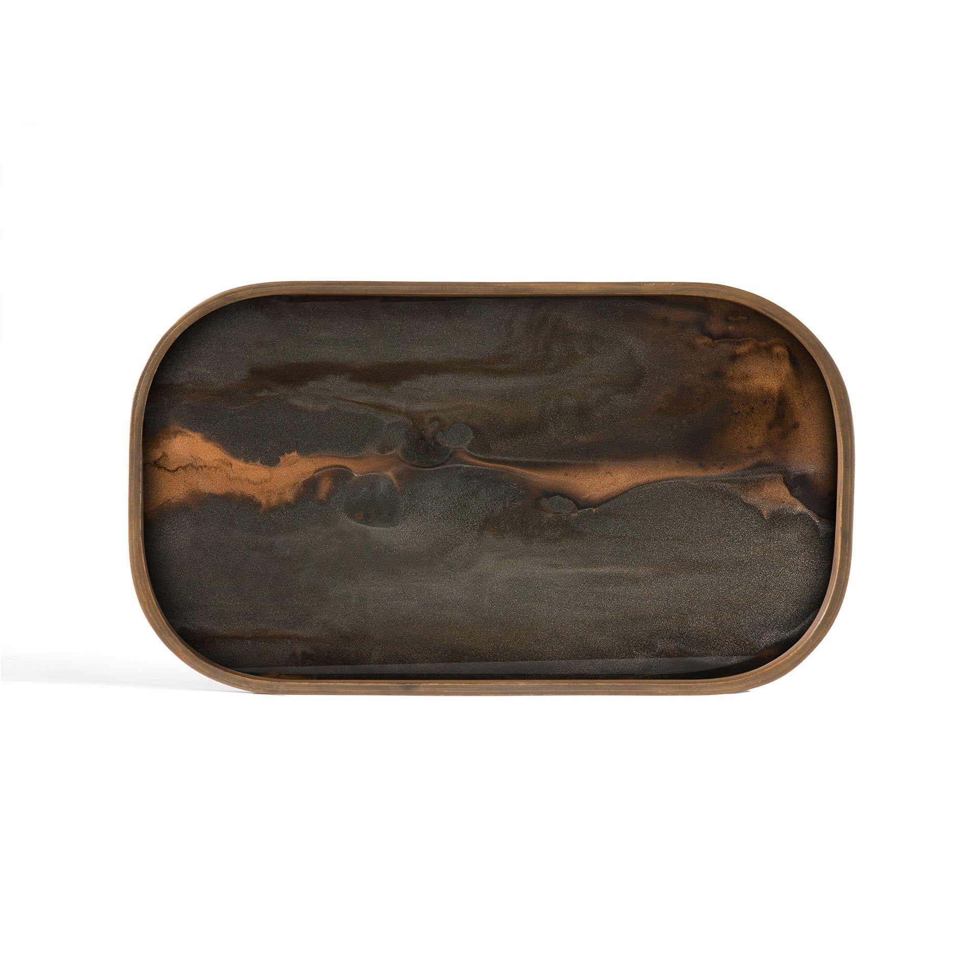 Glass deals ottoman tray