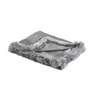 Charlotte Trimmed Alpaca Throw Blanket, Light Gray - BlueJay Avenue