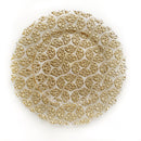 Gold Clear Glass Charger Plate - Set of 4 - BlueJay Avenue