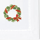 Holly Ribbon Wreath Napkins, Set of 4 - BlueJay Avenue
