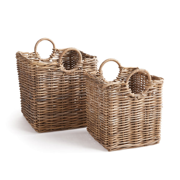 Normandy Halo Square Baskets, Set Of 2 - BlueJay Avenue