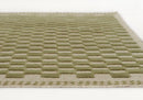Oberon Wool Area Rug, Green - BlueJay Avenue