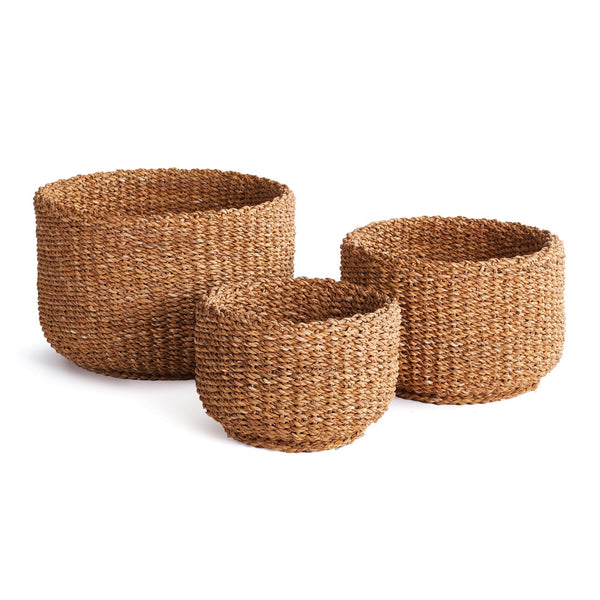 Piper Cylindrical Baskets, Set of 3 - BlueJay Avenue