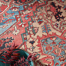 Sierra Traditional Oriental Red And Blue Area Rug - BlueJay Avenue