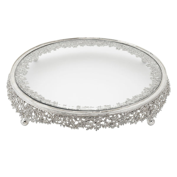 Silver Isadora Cake Stand - BlueJay Avenue