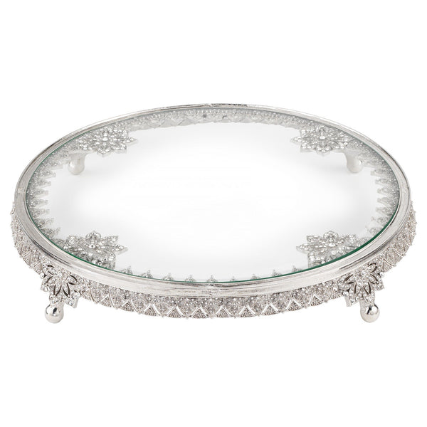 Silver Windsor Cake Stand - BlueJay Avenue