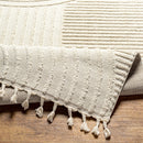 Yannis Contemporary Light Grey And Cream Area Rug - BlueJay Avenue