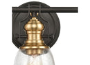 Chadwick Oil-Rubbed Bronze Seeded Glass Bathroom Vanity Light - BlueJay Avenue