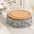 Arthur Court Magnolia Wood Cheese Pedestal