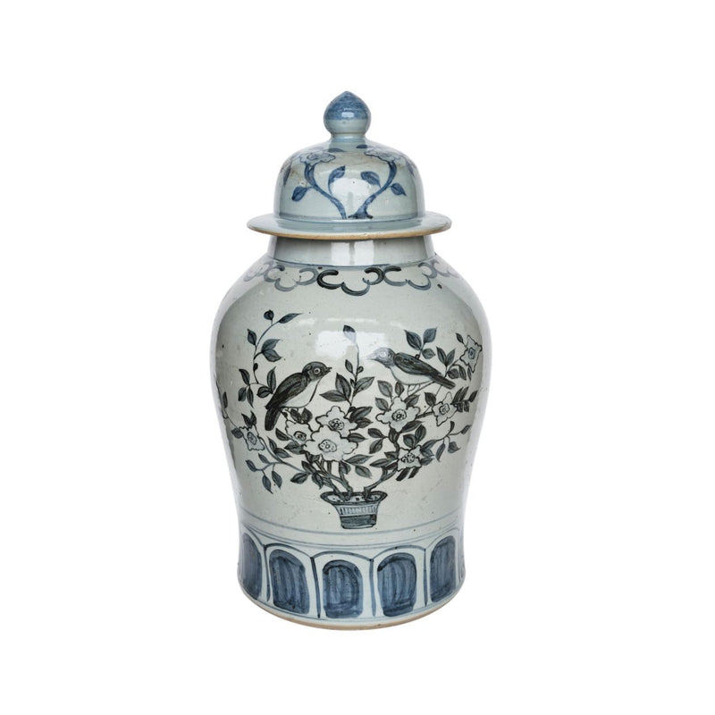 Barclay Butera Couture English Garden Porcelain Ginger Jar - BlueJay Avenue