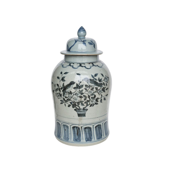 Barclay Butera Couture English Garden Porcelain Ginger Jar - BlueJay Avenue