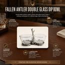Vagabond House Lodge Style Fallen Antler Double Dip Serving Bowl