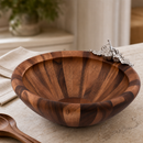 Vagabond House Harvest Large Acacia Wood Salad Serving Bowl