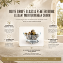 Vagabond House Olive Grove Glass & Pewter Dip Bowl